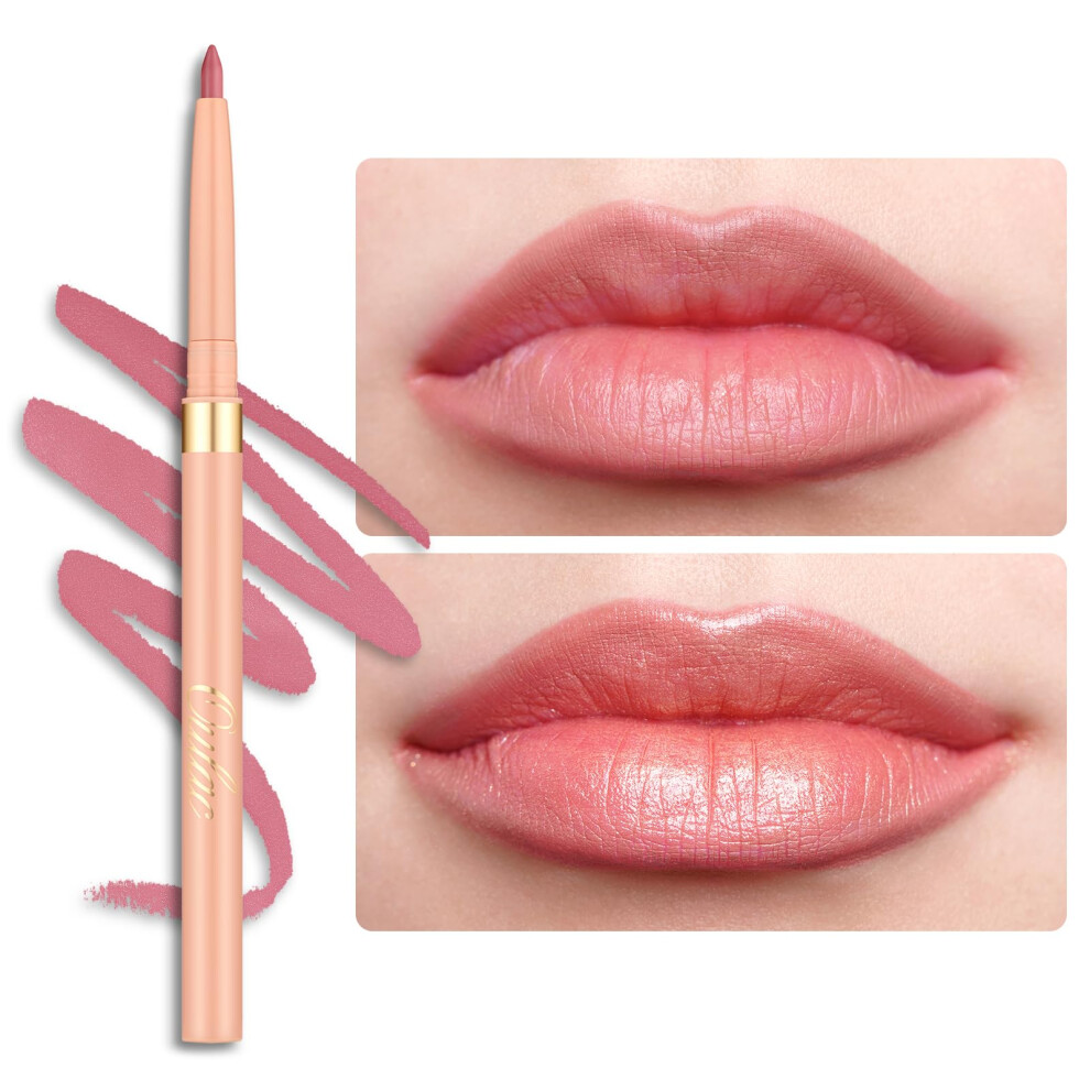 Oulac Waterproof Lipliner Pencil - Smooth and Creamy  Retractable Lip Makeup for Precision Application  Vegan & Cruelty-Free  LL01 Dusty Rose