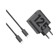 Cargador Motorola USB 125 W 1x USB-C Power Delivery 3.0, Power Delivery negro GaN, cargador rápido
