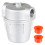 SPARES2GO Boiler Filter 3/8" Aluminium Inline Central Heating Oil Fired Fuel Strainer Bowl 1