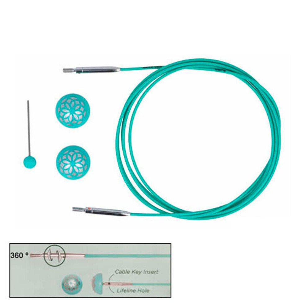 Knitpro - Cavo Intercambiabile Girevole A 360° Per Ferri Da 150 Cm - 3 Pezzi-image