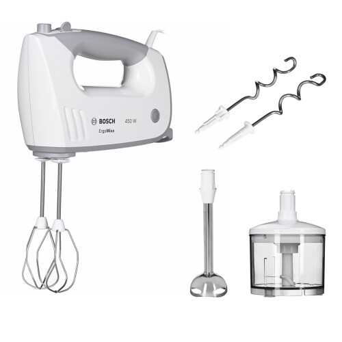 Bosch Mixeur à main - BOSCH - MFQ36480 - Vitesse variable - 450W - Gris