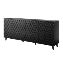ASTI chest of drawers 200x42x82 black matt