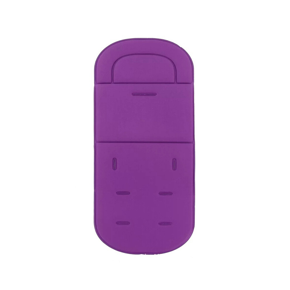 Coussin de voiture pour bébé (violet) imprimé dessin animé, doux et respirant, accessoire pour poussette,