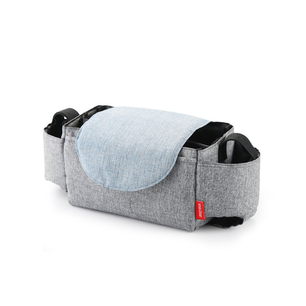 (21x12x12cmTI407) Sac de poussette Organisateur de landau Accessoires pour bébé Porte-gobelet Housse