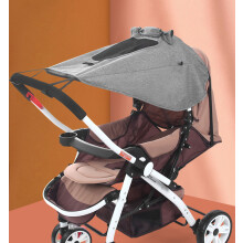 (Coperchio parasole Grigio B) Passeggino Rag Ombra Blocchi UV UVB Raggi solari Copertura Auto Tenda