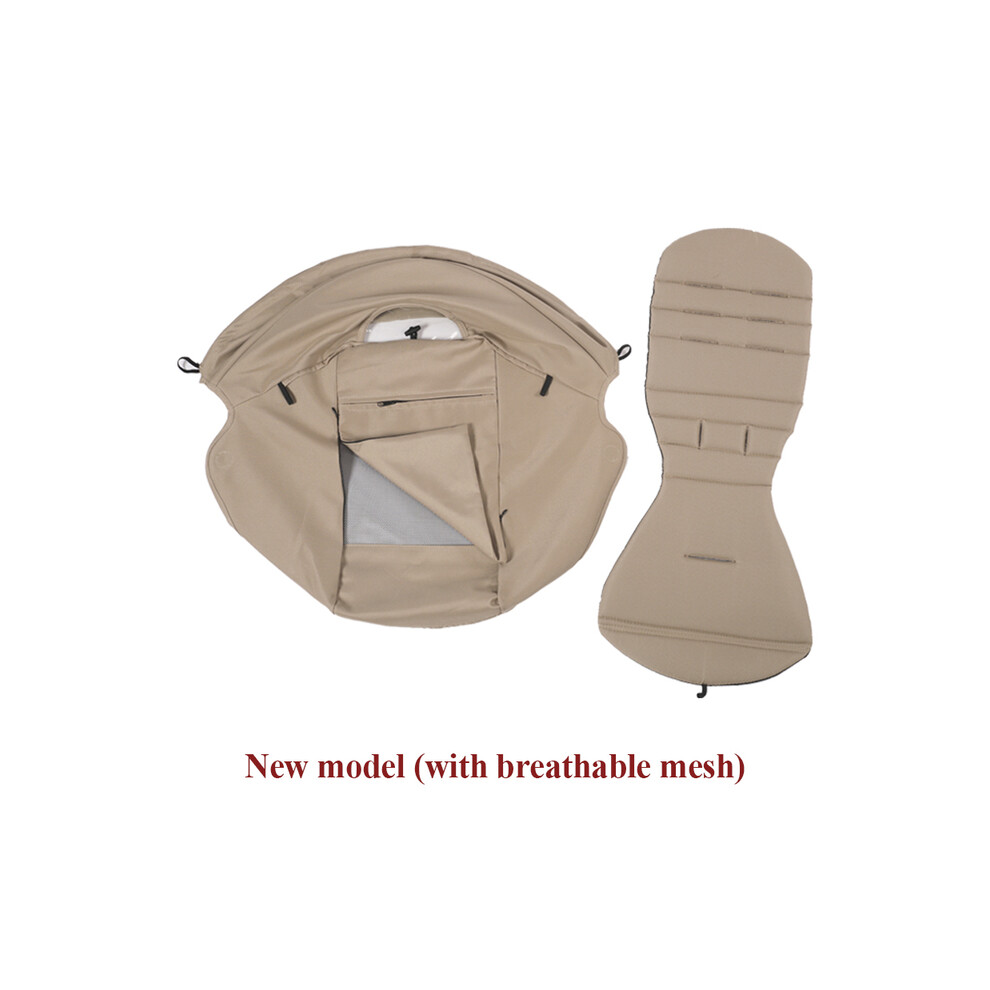 (kaki) Lot de 2 pare-soleil 175 et coussin de siège avec sac de rangement, accessoires de poussette