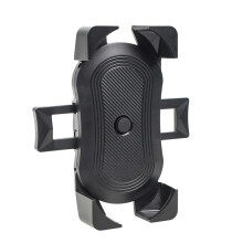 (Negro) Soporte universal para teléfono móvil de cochecito de bebé, giratorio 360, para carrito de