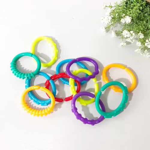 (A) 24 τμχ Καροτσάκι μωρού Rainbow Loop Hook σιλικόνης ποιότητας φαγητού 2