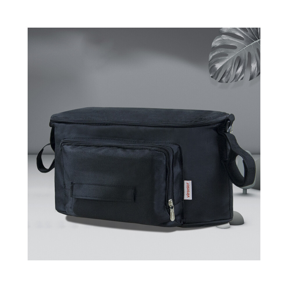 (noir) Sac de rangement pour poussette pour bébé Hot Mom Accessoires de poussette Sac de voyage à crochet