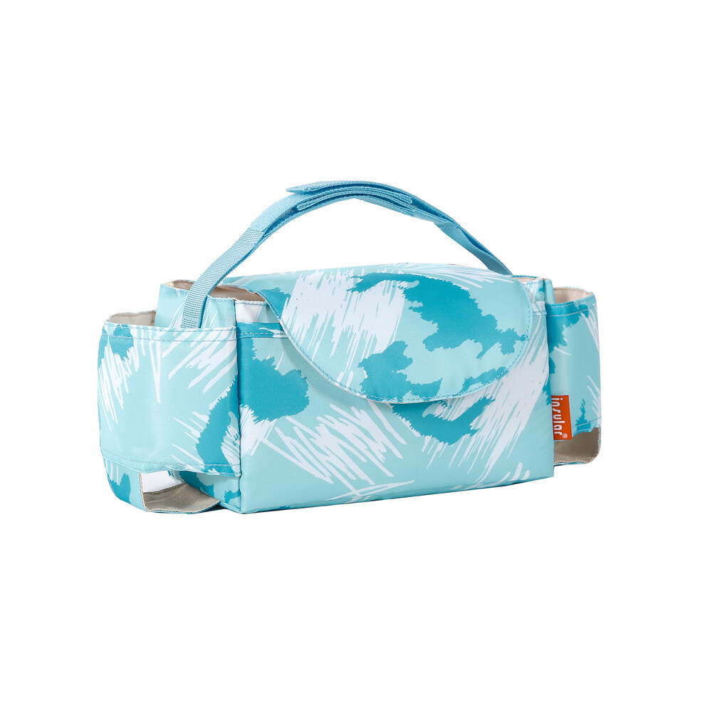 (Graffiti bleu eau) Poussette bébé Sac de voiture Organisateur momie Sacs à couches Landau Poussette