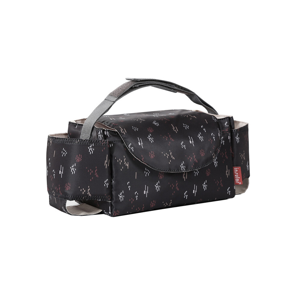 (Taches noires) Sac de voiture pour poussette de bébé Organisateur de momie Sacs à couches Sacs à couches