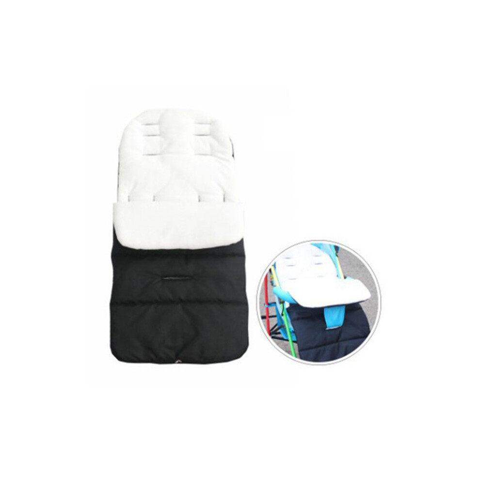 (blanc)Couverture universelle pour chancelière de poussette, coussin de siège pour bébé, épais, doux