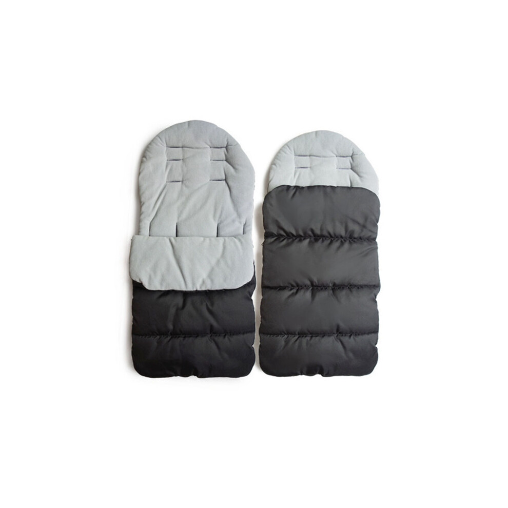 (Gris) Housse de chancelière universelle pour poussette, coussin de siège pour bébé, épais, doux et