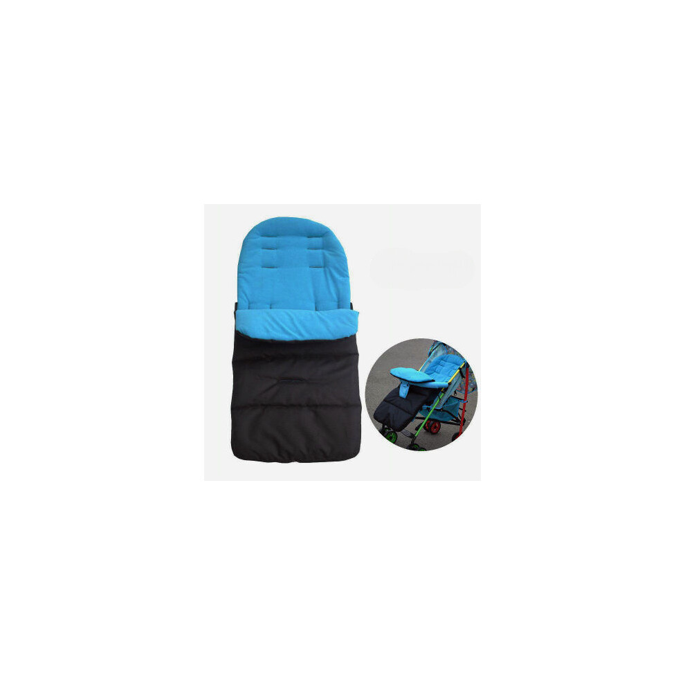 (Bleu) Coussin de siège universel pour poussette Cosy Toes Buggy, housse de chancelière, couverture