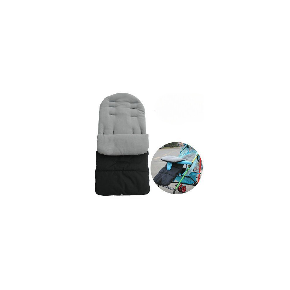 (Gris) Coussin de siège universel pour poussette Cosy Toes, chancelière, couverture épaisse, douce et