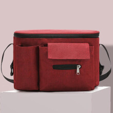 (Vino rosso) 1 borsa da appendere per passeggino. Borsa multifunzionale per uscire, custodia impermeabile
