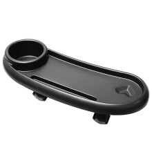 (nero) Portabicchieri per passeggino 3 in 1 Vassoio per passeggino universale antiscivolo Raccogli snack