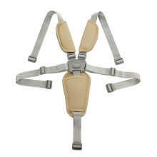 (beige) Imbracatura per bambini per passeggino, sedia da pranzo, seggiolone, cintura di sicurezza a
