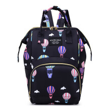 (Palloncino nero) Borsa per appendere il passeggino dei cartoni animati Borsa per riporre i pannolini
