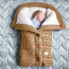 (Cachi) Sacchi a pelo caldi invernali per neonati Coperta fasciatoio per neonato Coperta per passeggino