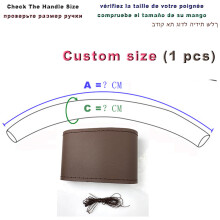 (marrone personalizzato 1pz) Custodia in pelle personalizzata per passeggini per passeggini bracciolo