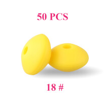 (18)50 pezzi perline in silicone per bambini 12mm perline di lenticchie per uso alimentare collana con