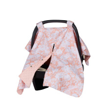 (Fiori rosa) Accessori per passeggino Copertura parasole in morbido filato traspirante in mussola Protezione
