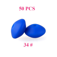 (34)50 pezzi perline in silicone per bambini 12mm perline di lenticchie per uso alimentare collana con