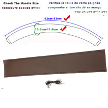 (53 cm Marrone) Fai da te personalizzato Passeggini Bracciolo Maniglia Custodia in pelle Cover per Bugaboo