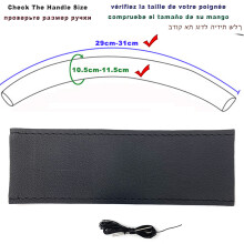 (30 εκατοστά μαύρο) Diy Custom παιδικά καροτσάκια Δερμάτινη θήκη