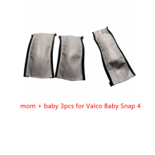 (mombaby 3 pezzi grigio) Nuove coperture protettive con maniglia in pelle adatte per Valco Baby Snap