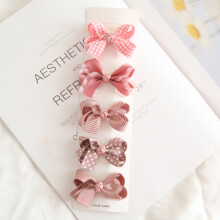 (Fucsia) 5 pezzi/lotto copricapo per bambini accessori per capelli per bambini fiocchi per ragazze tutto