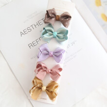 (Blu) 5 pezzi/lotto copricapo per bambini accessori per capelli per bambini fiocchi per ragazze tutto