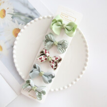 (Turchese) 5 pezzi/lotto copricapo per bambini accessori per capelli per bambini fiocchi per ragazze