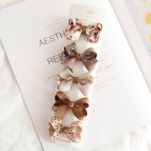 (Grigio scuro) 5 pezzi/lotto copricapo per bambini accessori per capelli per bambini fiocchi per ragazze