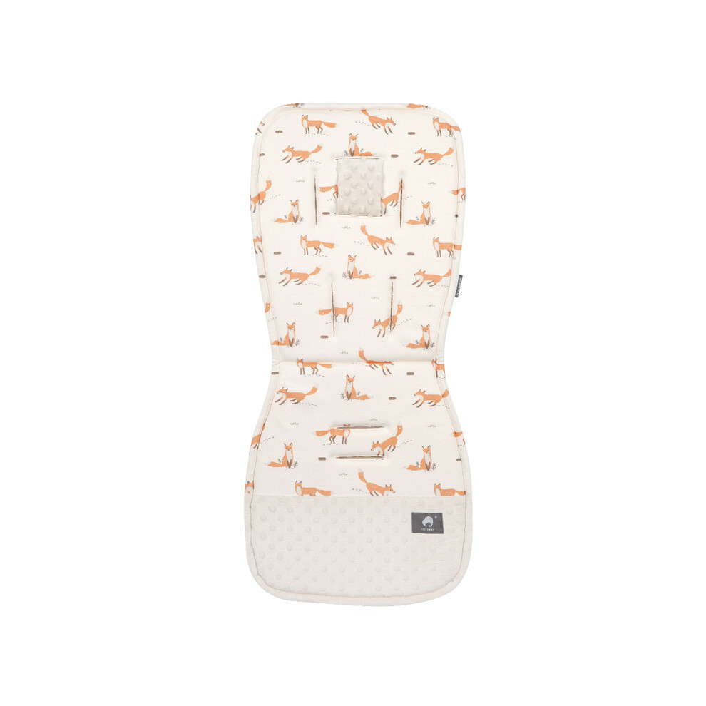 (Fox) Coussin de poussette universel pour bébé, coussin de siège d'hiver doux et confortable en coton
