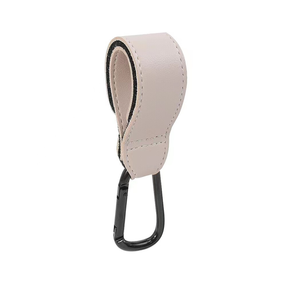 (Rose crème) 1 crochet rotatif en cuir PU pour sac de bébé, organisateur de chariot, crochet rotatif