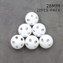 (Leksakstillbehör 28MM-20PCS)20st Plast Rattle Bell Balls Squeaker Baby Leksaker DIY Rattle Beads Buller