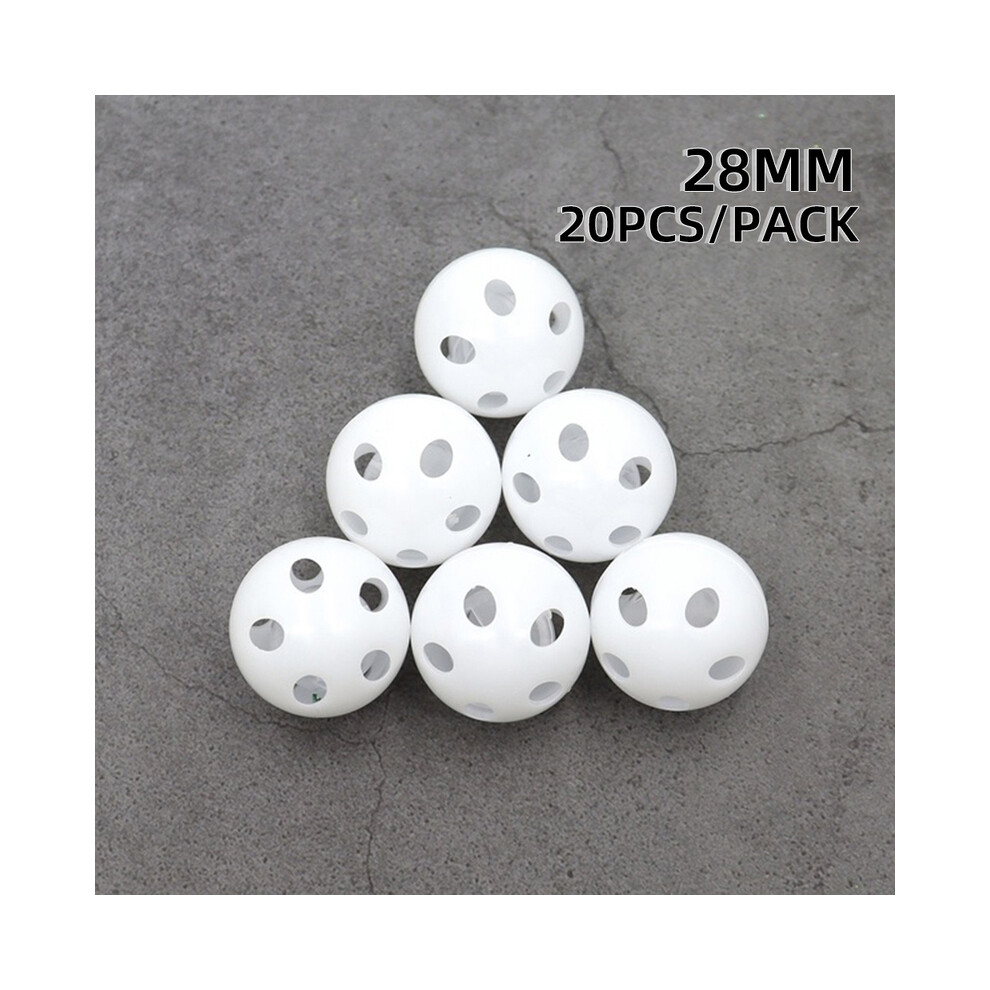 (Accessoires de jouets 28MM-20PCS) 20pcs Hochet en plastique Boules de clochette Squeaker Jouets pour