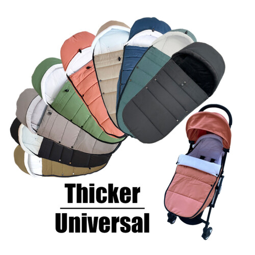 (Αδιάβροχο μαύρο) Αξεσουάρ Universal Baby Strolle Ποδόσακκος Ζεστό υπνόσακο 1