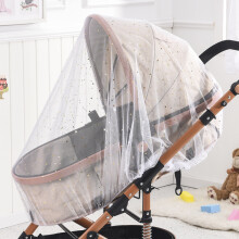 (White Star)Universal Barnvagnsnät Babysolskydd Myggnät Buggys Insektsnät Skyddsskydd för flugnät