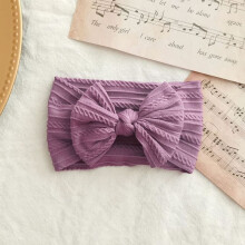 (20)Härlig nyfödd babypannband för flickor Elastiskt stickad barn turban babybågar mjuk nylon huvudbonader