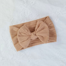 (28)Härlig nyfödd babypannband för flickor Elastiskt stickad barn turban babybågar mjuk nylon huvudbonader