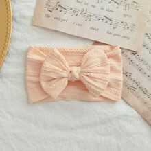 (11)Härlig nyfödd babypannband för flickor Elastiskt stickad barn turban babybågar mjuk nylon huvudbonader