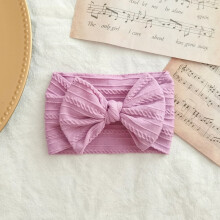 (21)Härlig nyfödd babypannband för flickor Elastisk stickad barn turban babybågar mjuk nylon huvudbonader