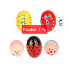 (1st sandägg)Träinstrument Barnvagn Tillbehör Leksaker Bärbar Pacify Baby Orff Barn Slagverk