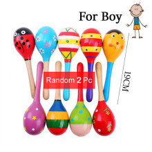 (2 M Sand hammar pojke)Träinstrument Barnvagn Tillbehör Leksaker Portable Pacify Baby Orff Barn