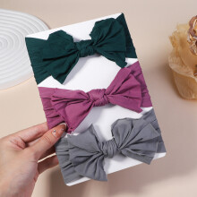 (2709-2)3st/lot Kabelstickad babypannband för barn Elastiska flickor Turban barn hårband Nyfödd