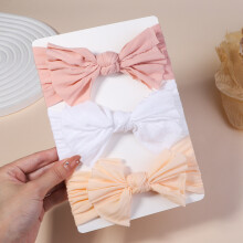 (2709-6)3st/lot Kabelstickad babypannband för barn Elastiska flickor Turban barn hårband Nyfödd