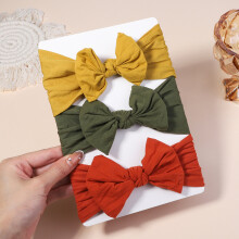 (2710-3)3st/lot Kabelstickad babypannband för barn Elastiska babyflickor Turban barnhårband Nyfödd